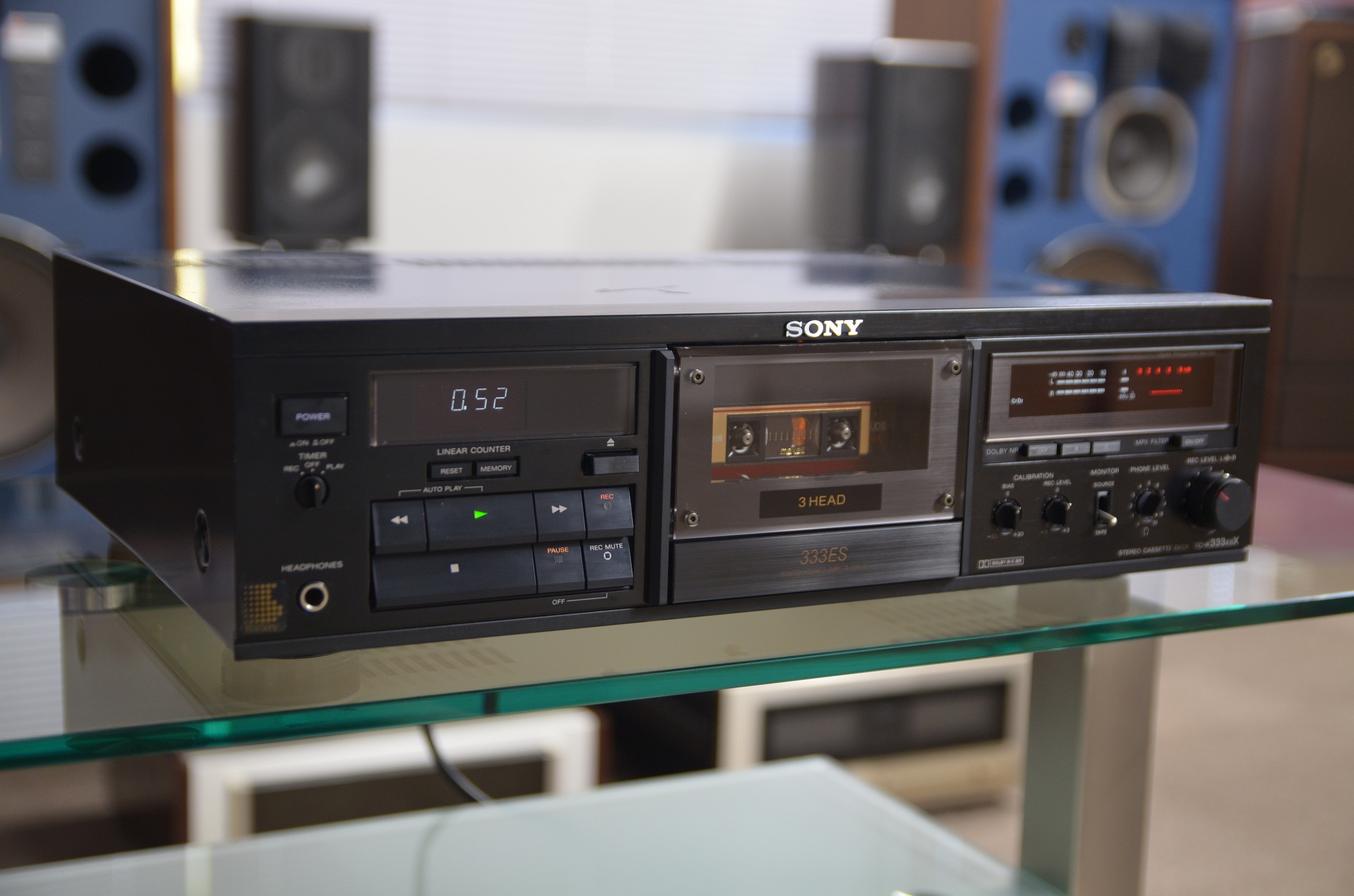 高級　SONY TC-K333ESX 3ヘッドカセットデッキ 整備品 TC-K333ES｜SONY 3ヘッドカセットデッキ｜中古品｜修理販売｜サンクス電機
